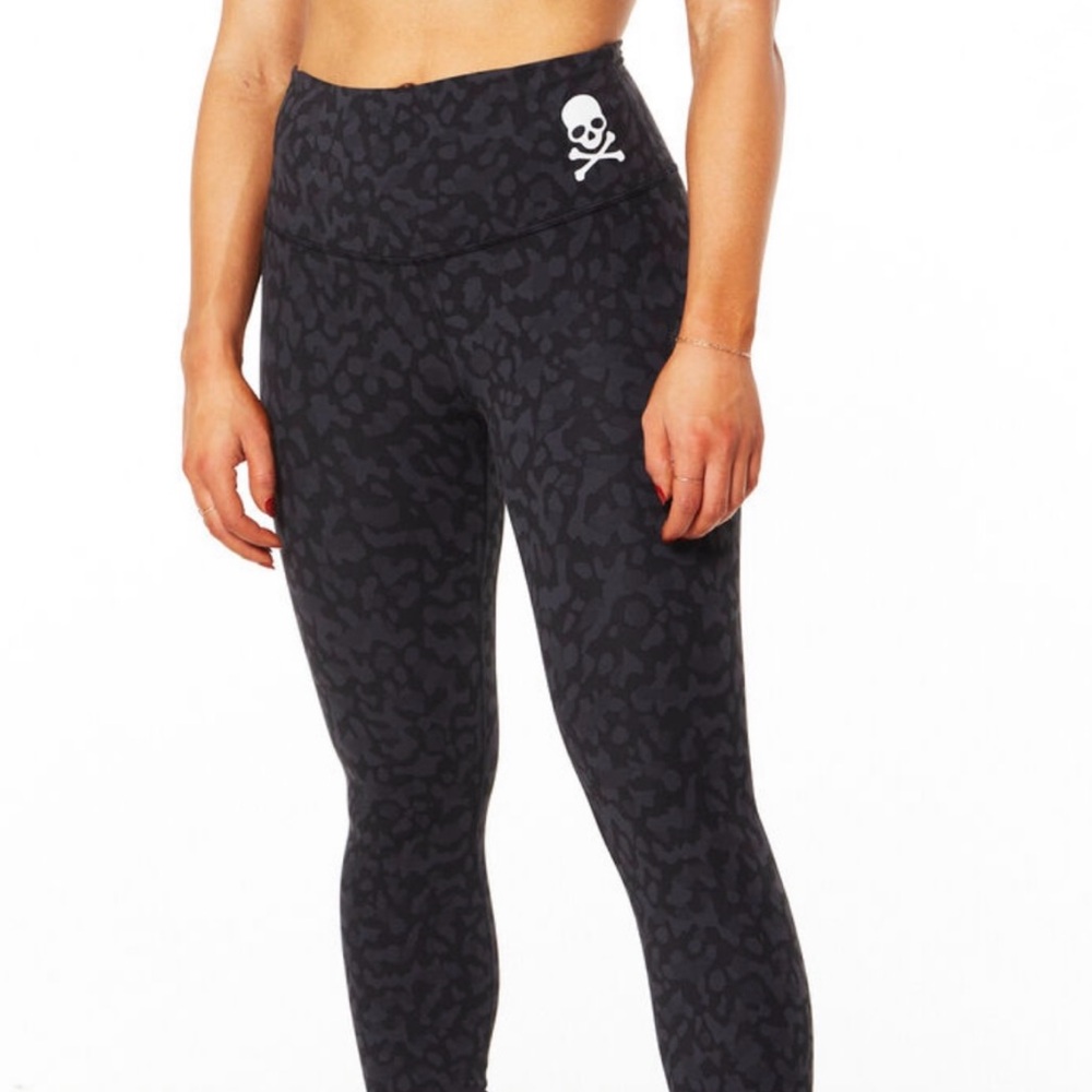 Lululemon x Soulcycle Align Pant 25" Formation Camo Deep Coal Size 12 NWT